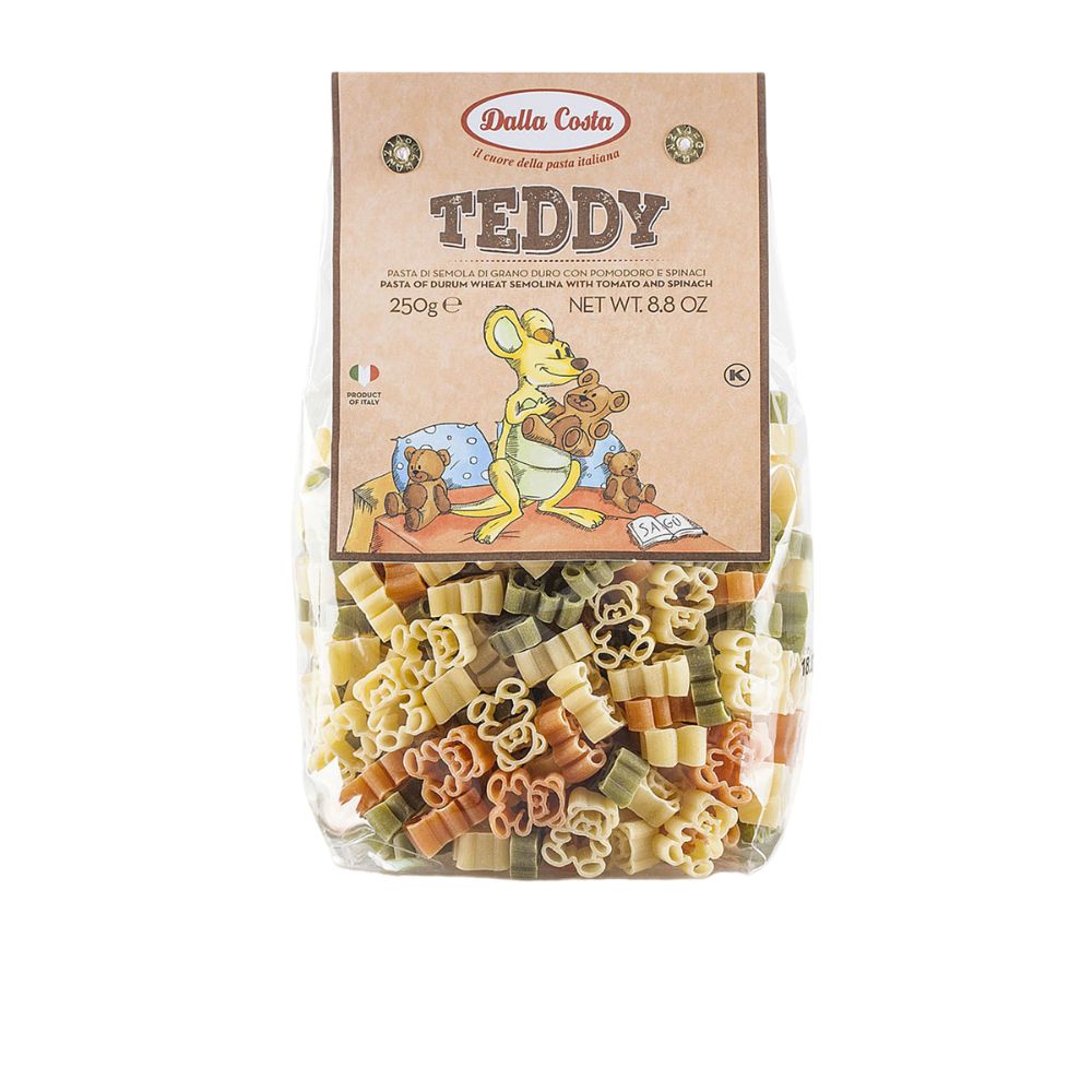 Dalla Costa Teddy Pasta Tricolore Al Pomodoro E Spinaci Confezione Risparmio 8x200gr