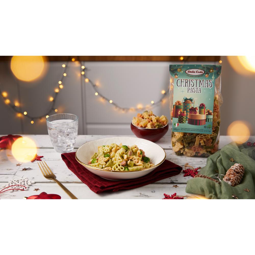 Dalla Costa Christmas Pasta Tricolore Al Pomodoro E Spinaci Confezione Risparmio 24x250gr