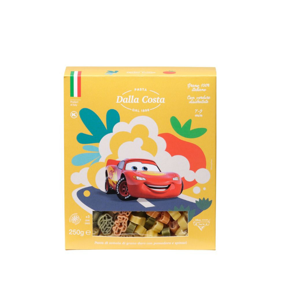 Dalla Costa Pasta Cars Tricolore Con Pomodoro E Spinaci Confezione Risparmio 15x250gr