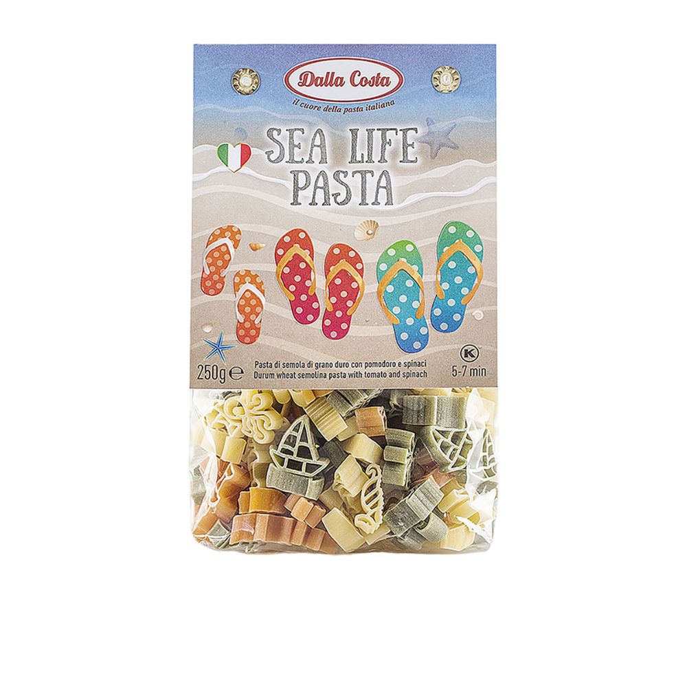 Dalla Costa Sea Life Pasta Tricolore Pomodoro E Spinaci Confezione Risparmio 24x250gr