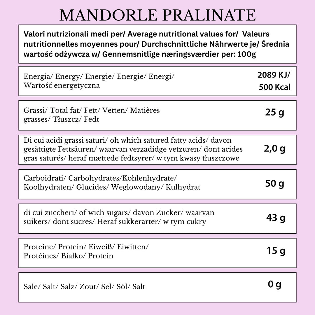 Quaranta - Sacchetto Mandorle Pralinate 150g