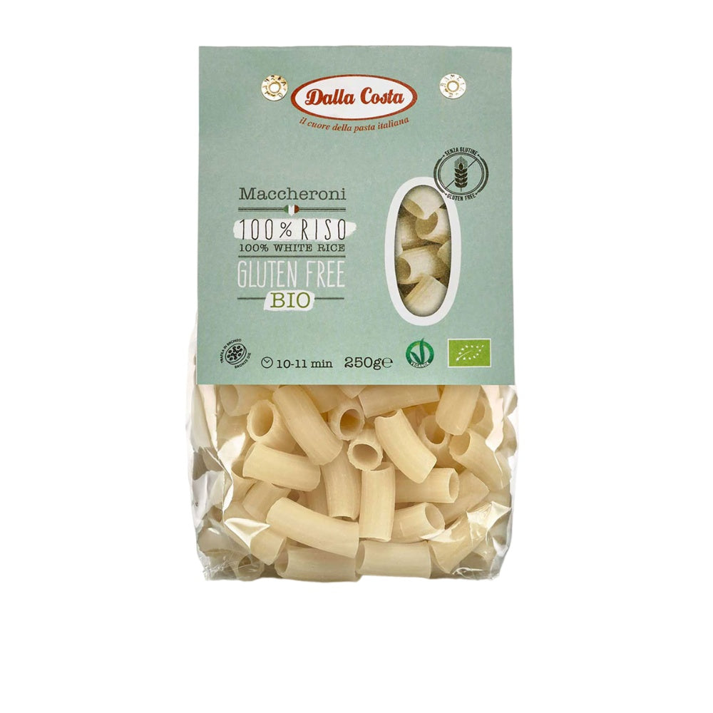 Dalla Costa Maccheroni 100% Riso Senza Glutine Bio Confezione Risparmio 8x250gr
