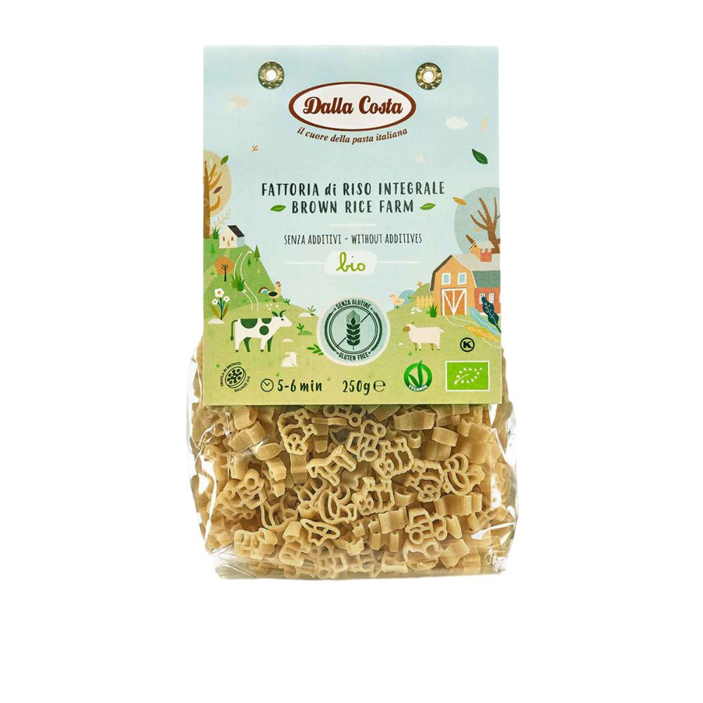 Dalla Costa Fattoria 100% Riso Integrale Senza Glutine Bio Confezione Risparmio 8x250gr