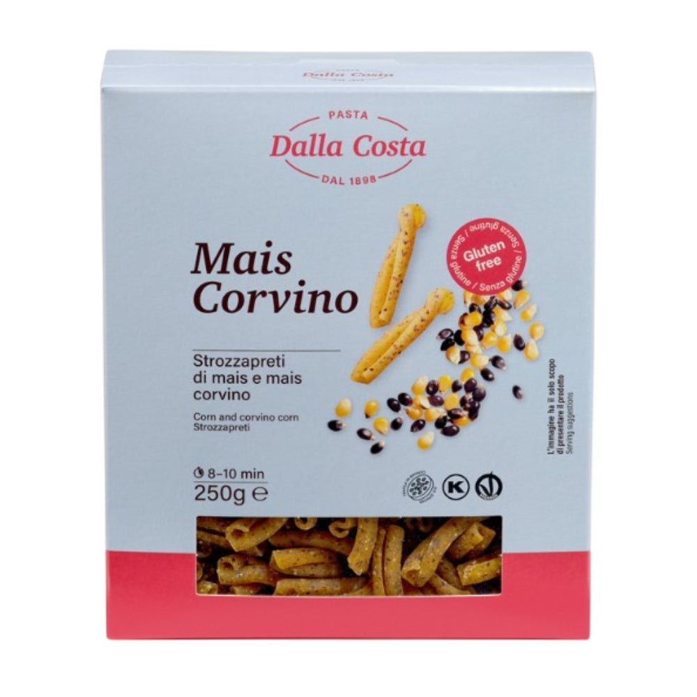 Dalla Costa Strozzapreti Mais Corvino Senza Glutine Confezione Risparmio 8x250gr