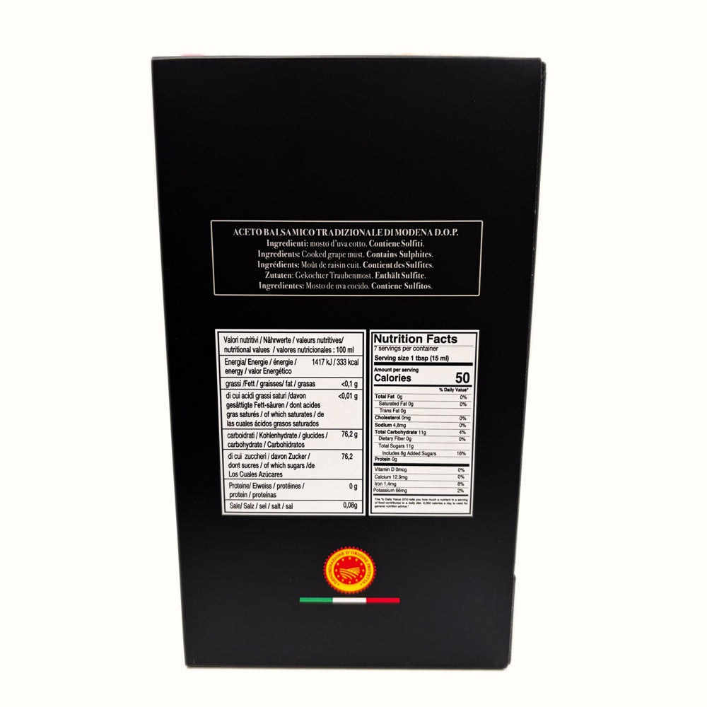 Acetaia Malpighi – Aceto Balsamico Tradizionale di Modena DOP Extravecchio Ermes Malpighi – 100 ml – Solo Mosto Cotto – Selezione da Alta Ristorazione