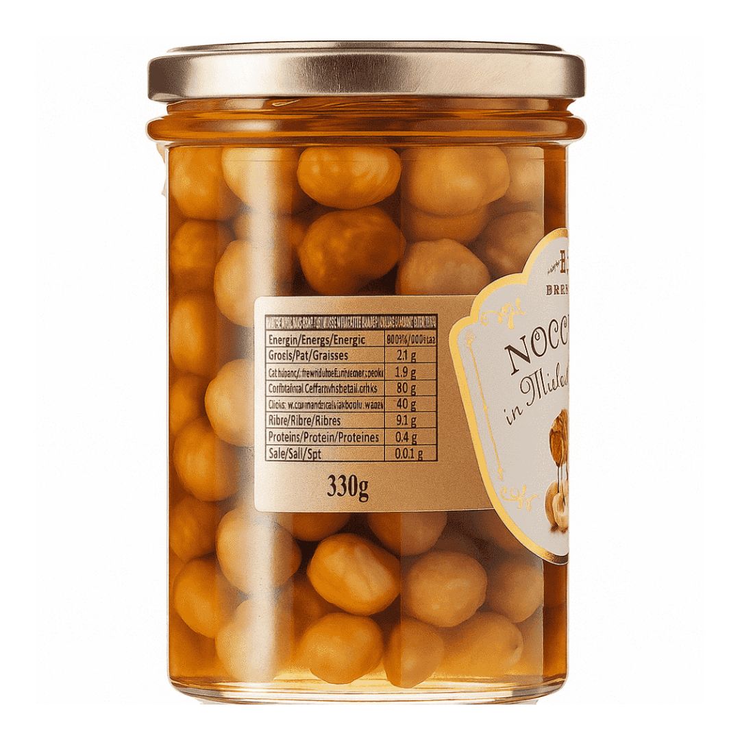 Brezzo Nocciole tostate in Pregiato Miele di Acacia 110gr