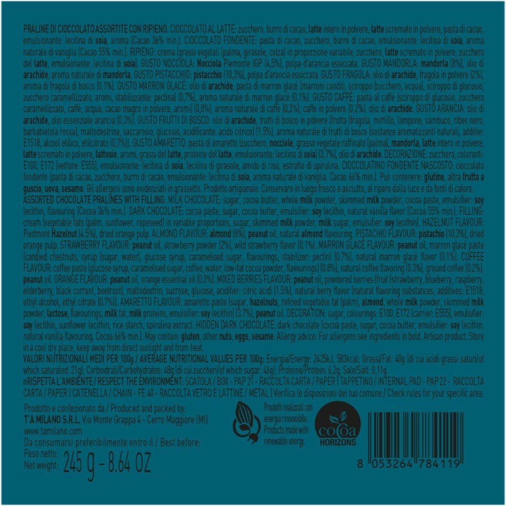 T'a Milano Confezione di Praline Artigianali - 27 pz + 1