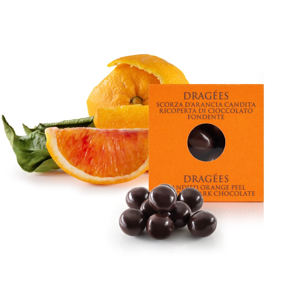 T'a Milano Confezione regalo da 3 Dragées Artigianali - Nocciola Igp, Mandorla, Scorza d’arancia candita rivestite di cioccolato (360 g)