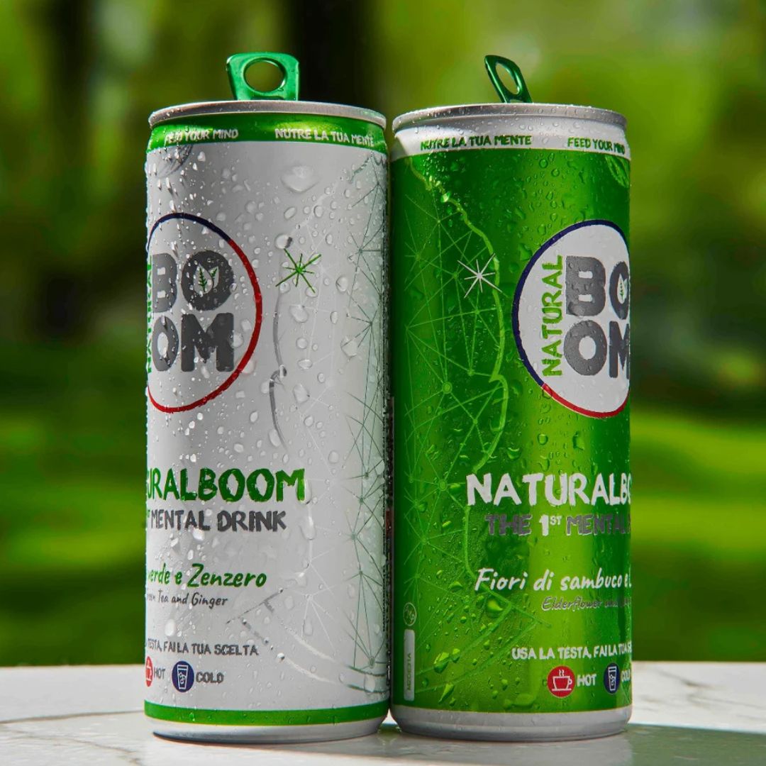 NaturalBoom Mix Pack da 6 lattine The Verde e Zenzero - Fiori di Sambuco e Limone
