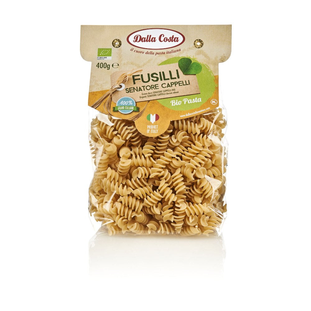 Dalla Costa Fusilli di semola Senatore Cappelli bio confezione risparmio 12x400 grammi