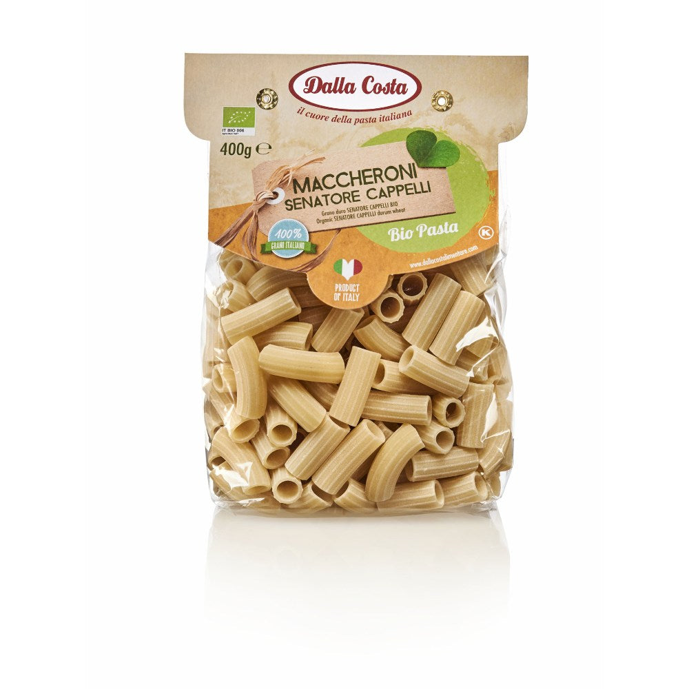 Dalla Costa Maccheroni di semola Senatore Cappelli bio confezione risparmio 12x400 grammi