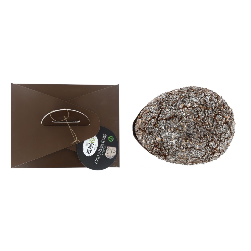 Vergani Dolce di Pasqua glassato alla mandorla con gocce di cioccolato fondente 100% Vegetale MILANOVEG 750 grammi