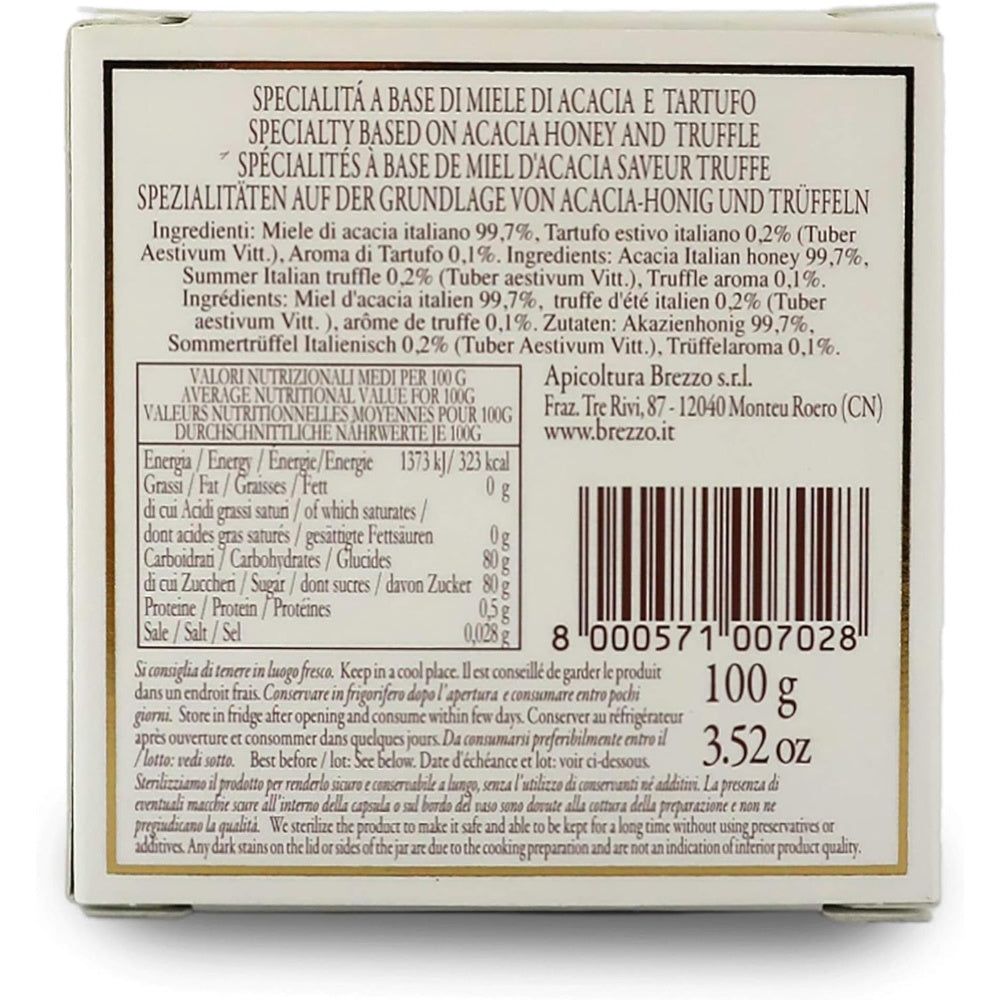 Brezzo Miele Aromatizzato al Tartufo gr 100 - Specialità al Tartufo