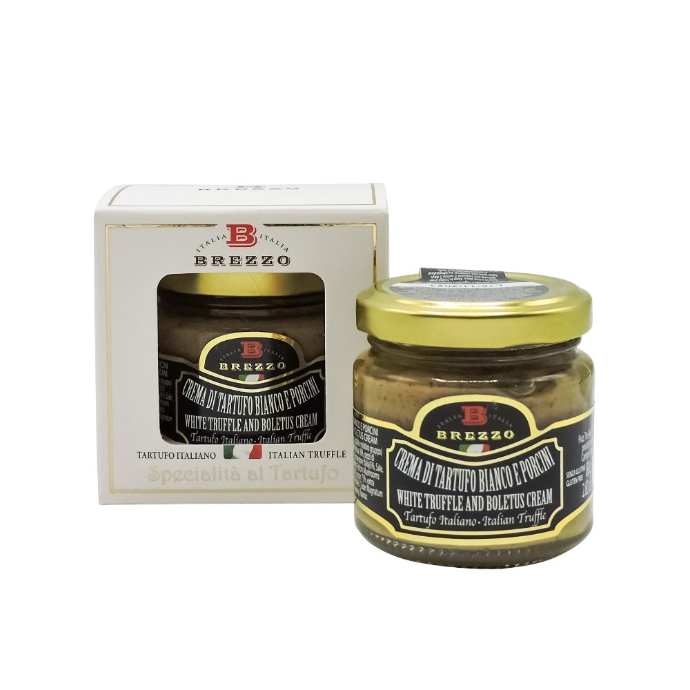 Brezzo Crema di Tartufo Bianco e Porcini gr 80 - Specialità al Tartufo