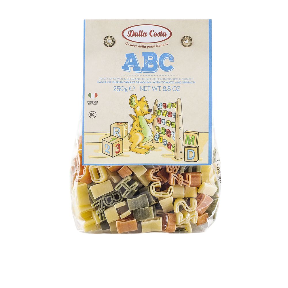 Dalla Costa ABC Pasta Tricolore Con Pomodoro E Spinaci Confezione Risparmio 12x250gr