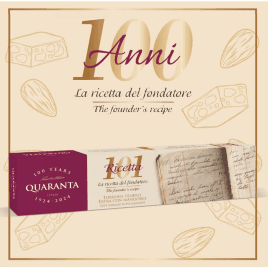 Quaranta Torrone Extramorbido - Mandorle e zucchero caramellato
