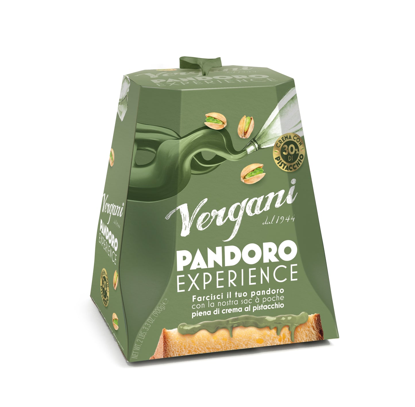 Vergani Pandoro con Crema di Pistacchio in Sac a Poche