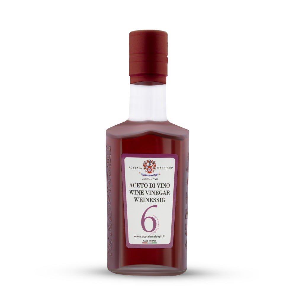 Acetaia Malpighi Aceto di Vino Barricato 250 ml – da Uva Sangiovese, Invecchiato 6 Anni in Barrique di Rovere, Aceto Naturale senza Conservanti