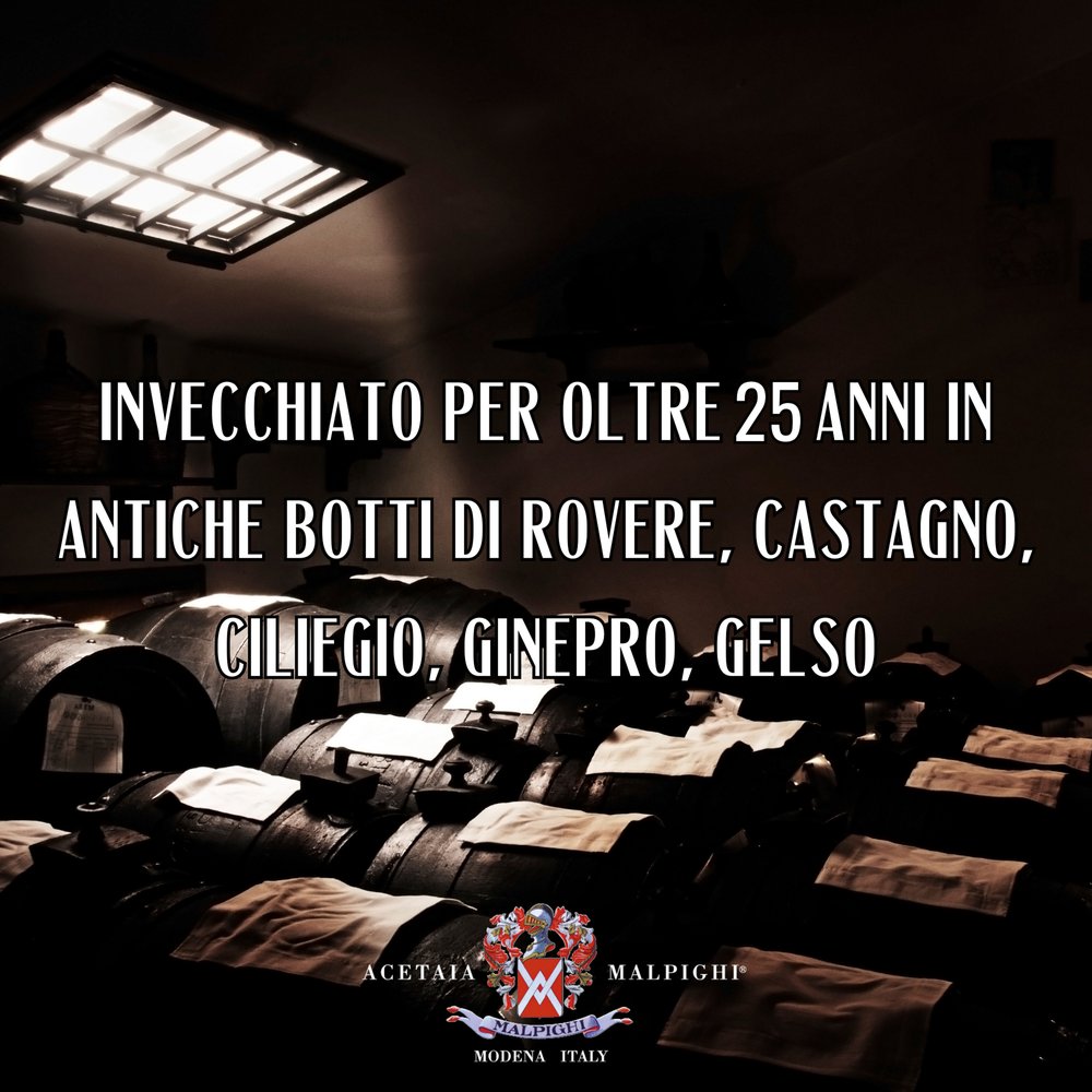 Acetaia Malpighi – Aceto Balsamico Tradizionale di Modena DOP Extravecchio Ermes Malpighi – 100 ml – Solo Mosto Cotto – Selezione da Alta Ristorazione