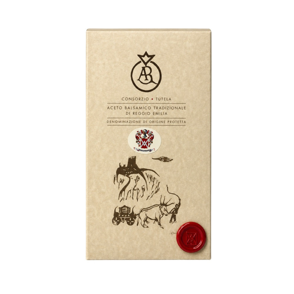 Acetaia Malpighi – Aceto Balsamico Tradizionale di Reggio Emilia DOP Oro 100 ml, da Mosto Cotto di Uve Reggiane, Condimento Gourmet