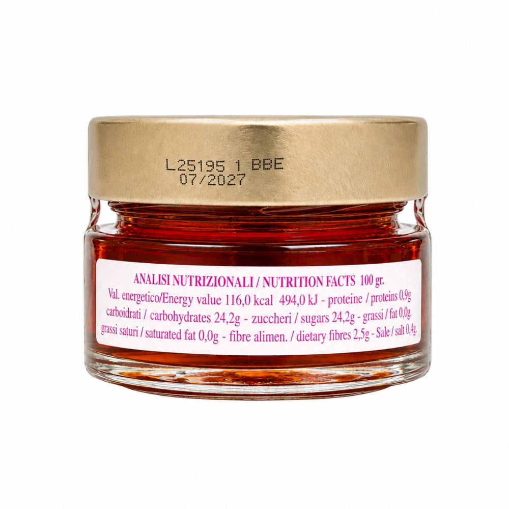 Acetaia Malpighi Perle Rosè 50 g – Perle Agrodolci con Cuore Liquido al Condimento Rosato, Mosto d’Uva Trebbiano Modenese, Uva Ancellotta ed Essenza di Rosa