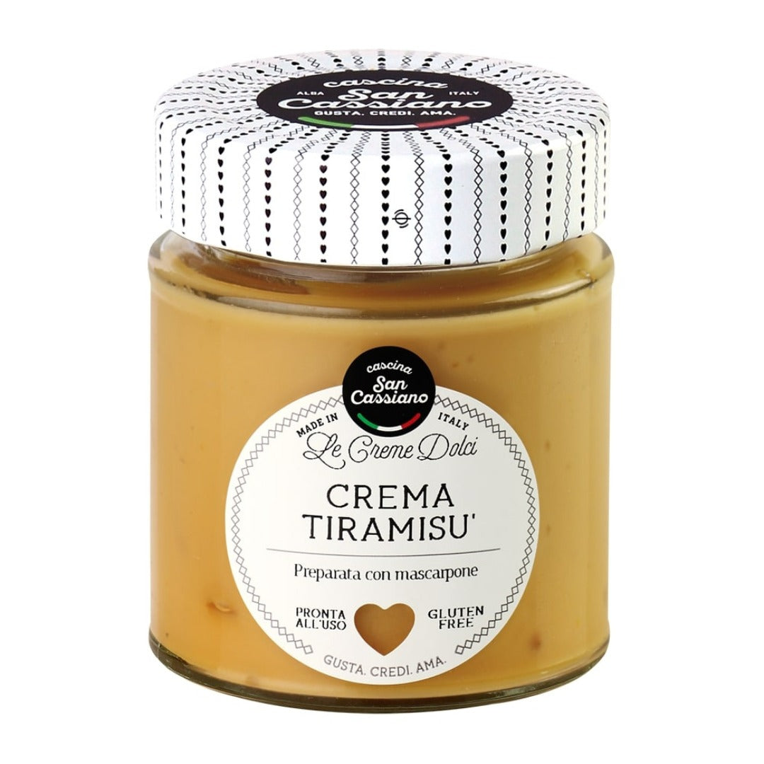 Cascina San Cassiano Tris di Creme e Mousse dolci, Tiramisù, Cappuccino, vino Moscato d’Asti D.O.C.G.