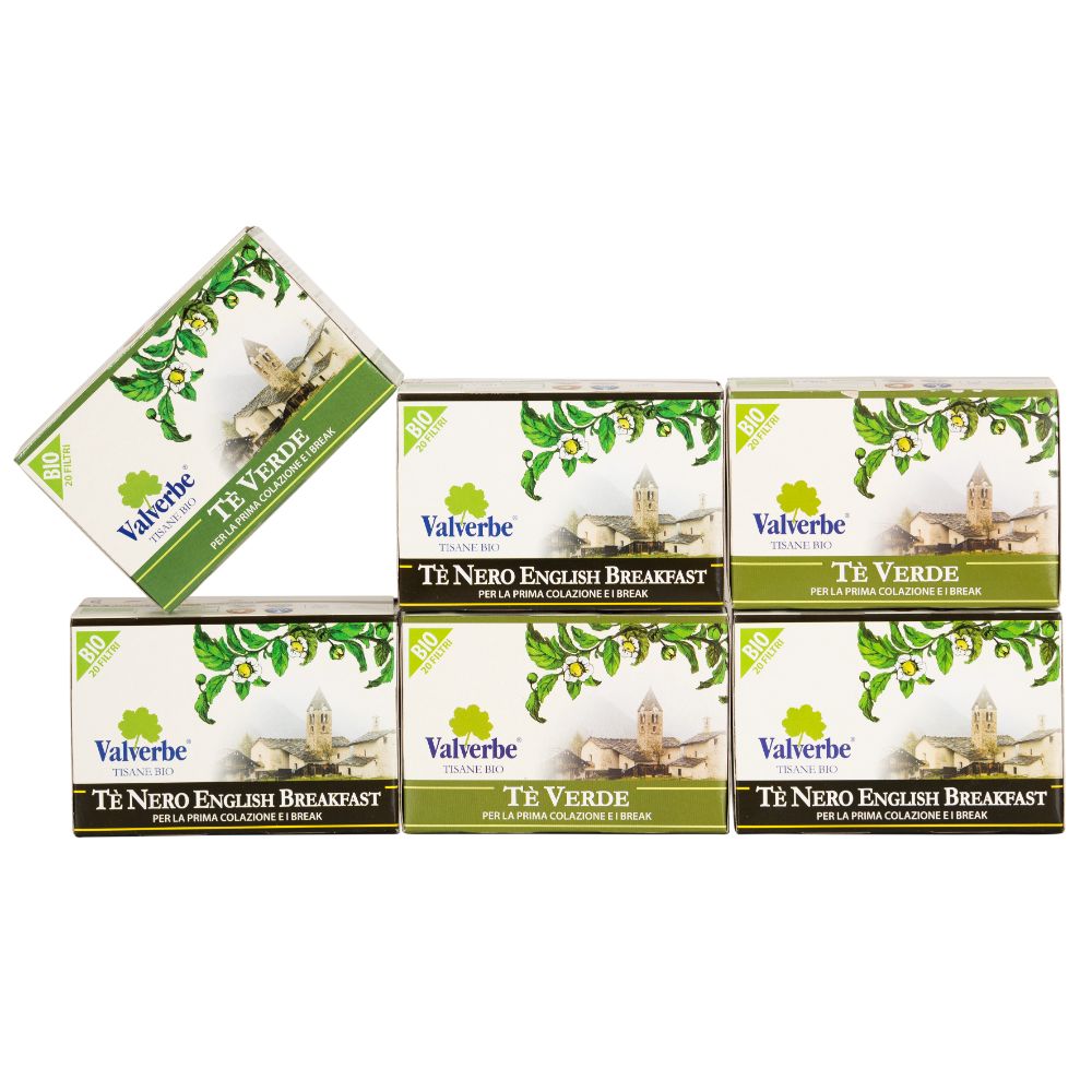 Kit Valverbe Tea Lovers 6 tisane da 20 filtri cad