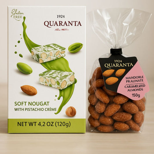 Quaranta -  Torroncini al Pistacchio e Mandorle Pralinate