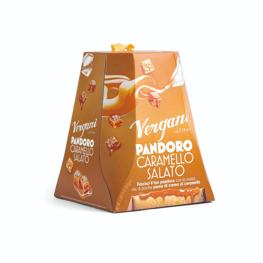 Vergani Pandoro Classico Caramello Salato 750 gr da farcire con Sac a Poche