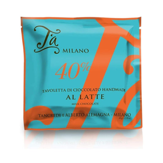 T'A Milano Tavoletta Artigianale Cioccolato al Latte 40% 50 gr